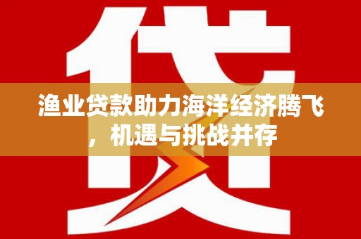 衡阳渔业贷款助力海洋经济腾飞，机遇与挑战并存