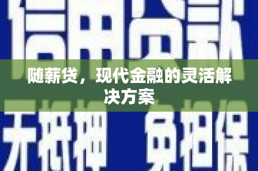 西夏随薪贷，现代金融的灵活解决方案