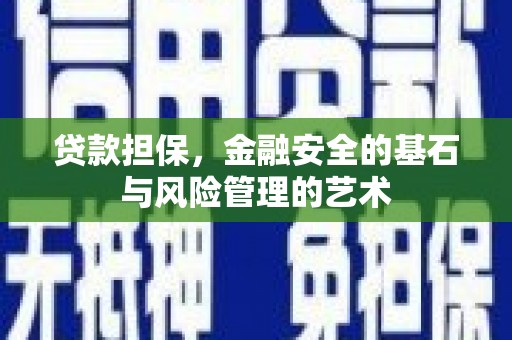 漯河贷款担保，金融安全的基石与风险管理的艺术