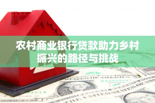 芦淞农村商业银行贷款助力乡村振兴的路径与挑战