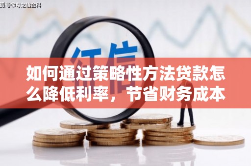 谯城如何通过策略性方法贷款怎么降低利率，节省财务成本