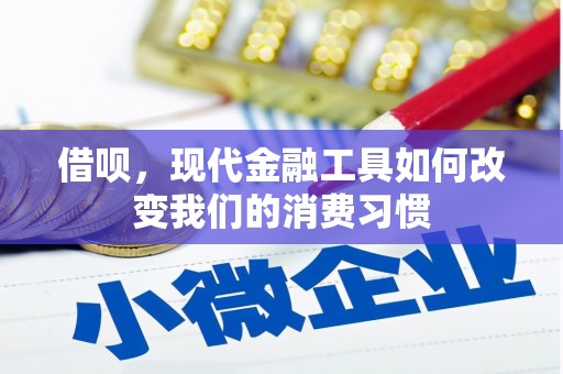 从江借呗，现代金融工具如何改变我们的消费习惯