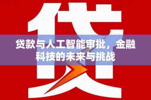 酉阳贷款与人工智能审批，金融科技的未来与挑战
