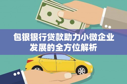 儋州包银银行贷款助力小微企业发展的全方位解析