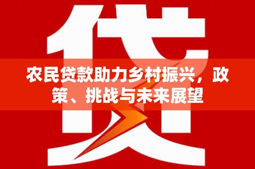 香港农民贷款助力乡村振兴，政策、挑战与未来展望