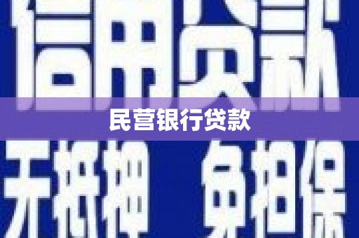安庆民营银行贷款