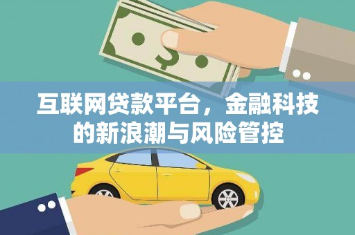 会宁互联网贷款平台，金融科技的新浪潮与风险管控