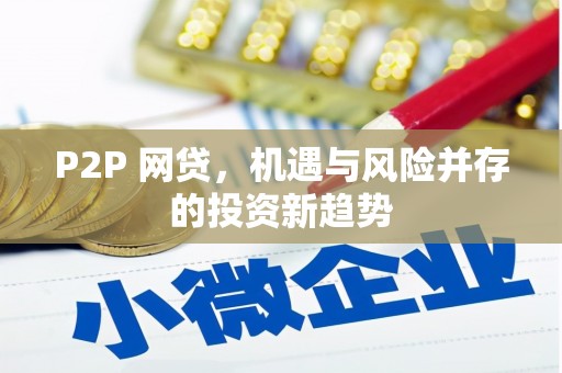 蔡甸P2P 网贷，机遇与风险并存的投资新趋势
