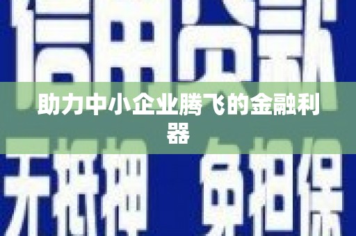 威海助力中小企业腾飞的金融利器