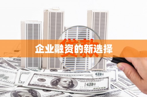 东兴企业融资的新选择